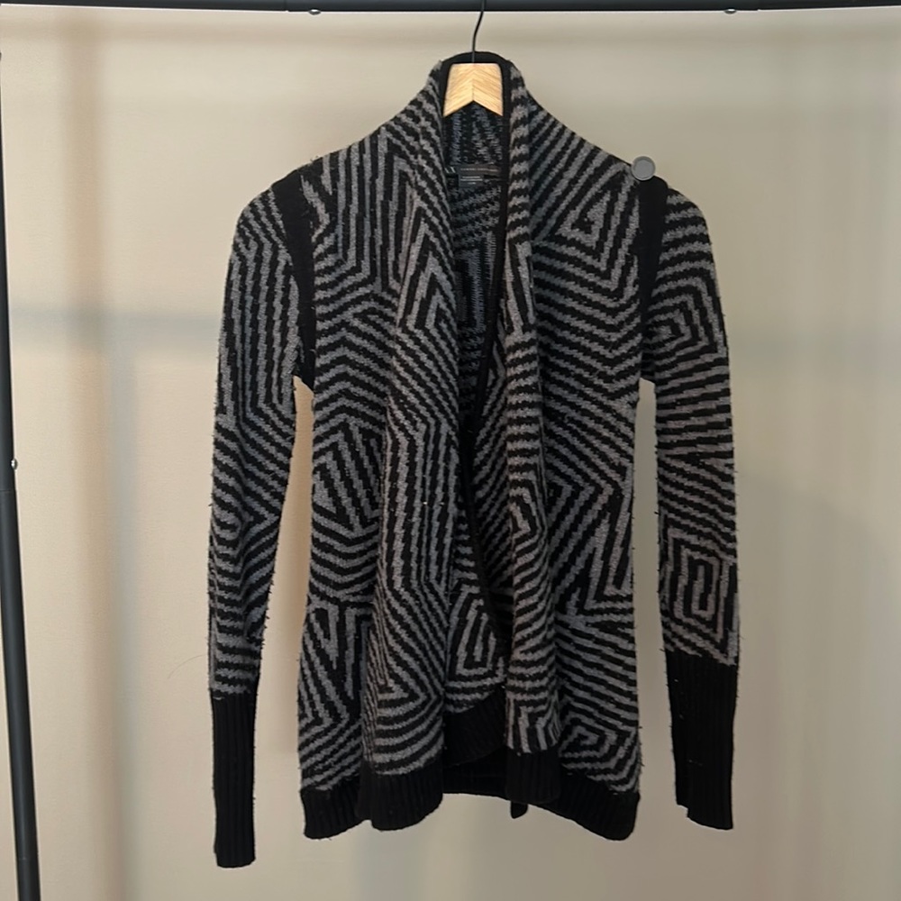 Armani Exchange belted wrap sweater